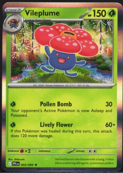 Vileplume Stage 2 Pokémon Card