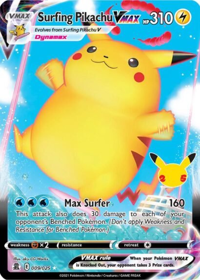 Pokémon TCG Surfing Pikachu VMAX