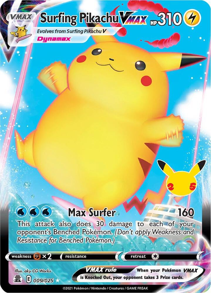 Pokémon TCG Surfing Pikachu VMAX