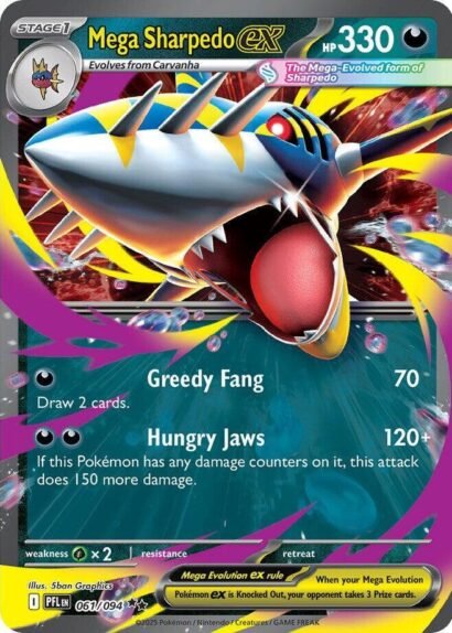 Pokémon TCG Mega Sharpedo ex