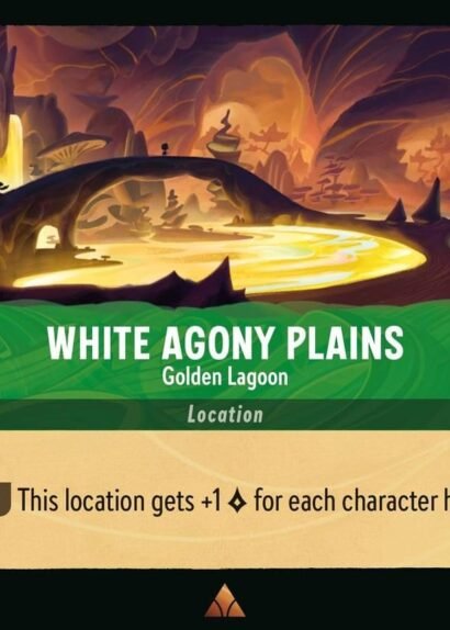 Disney Lorcana White Agony Plains Golden Lagoon