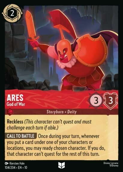 Disney Lorcana Ares God of War