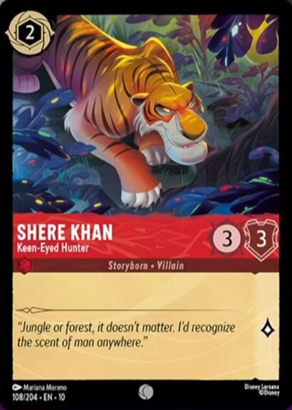 Disney Lorcana Shere Khan Keen-Eyed Hunter