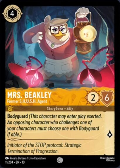 Disney Lorcana Mrs. Beakley Former S.H.U.S.H. Agent
