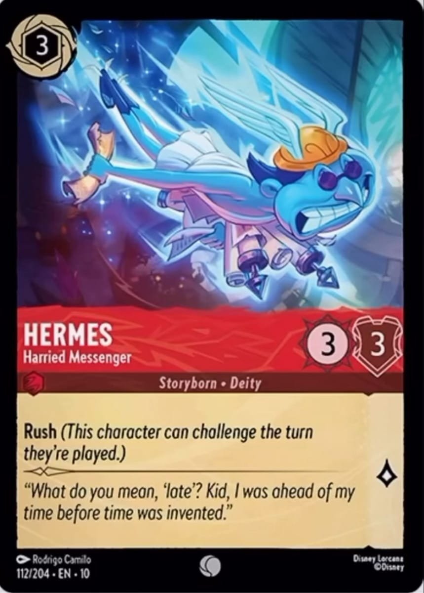 Disney Lorcana Hermes Harried Messenger