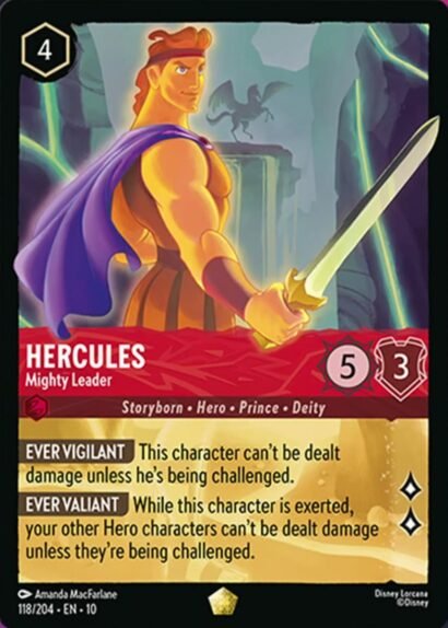Disney Lorcana Hercules Mighty Leader