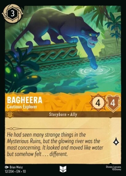 Disney Lorcana Bagheera Cautious Explorer