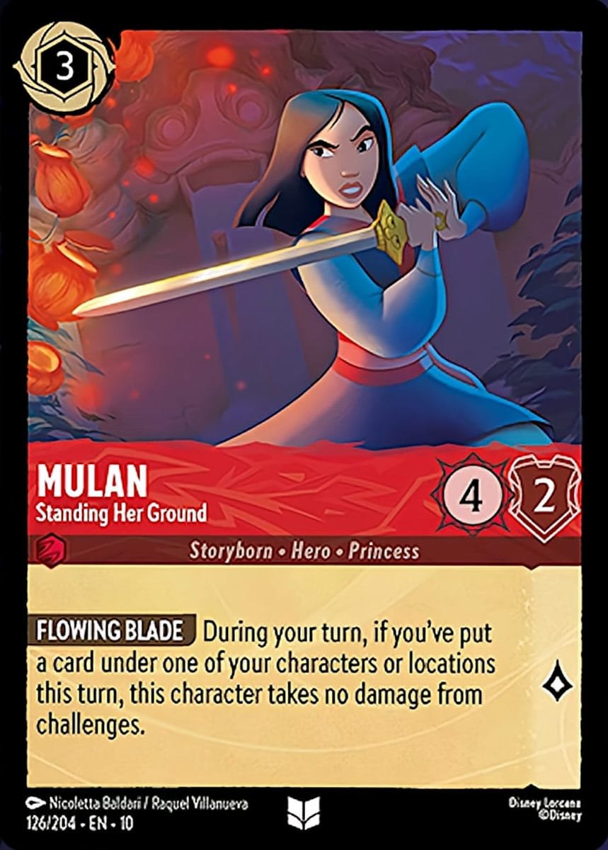 Disney Lorcana Mulan Standing Her Ground