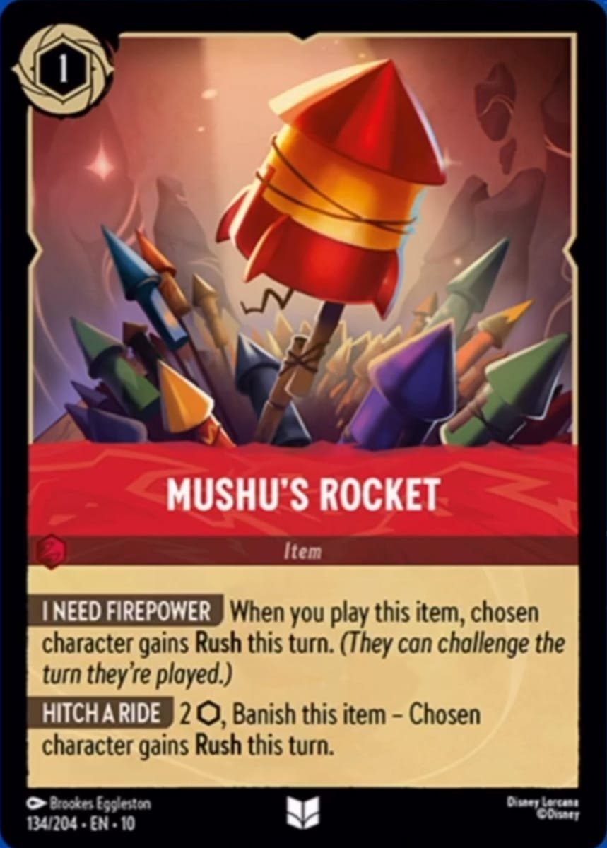 Disney Lorcana Mushu's Rocket