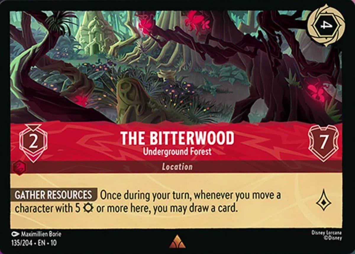 Disney Lorcana The Bitterwood Underground Forest