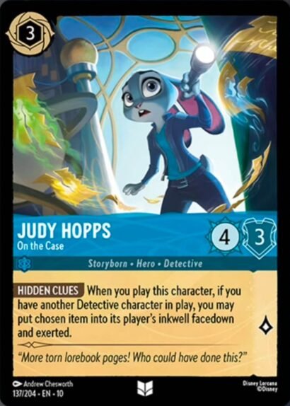 Disney Lorcana Judy Hopps On the Case