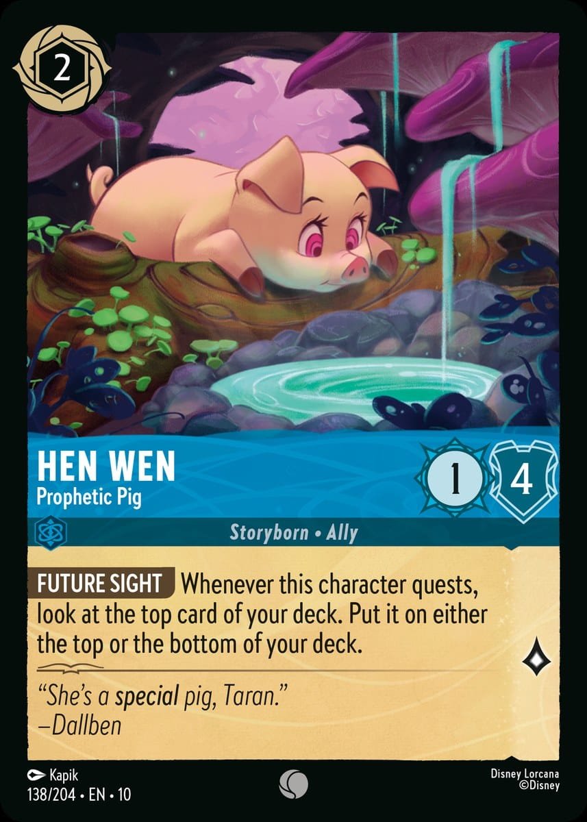 Disney Lorcana Hen Wen Prophetic Pig