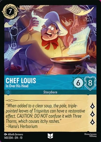 Disney Lorcana Chef Louis In Over His Head