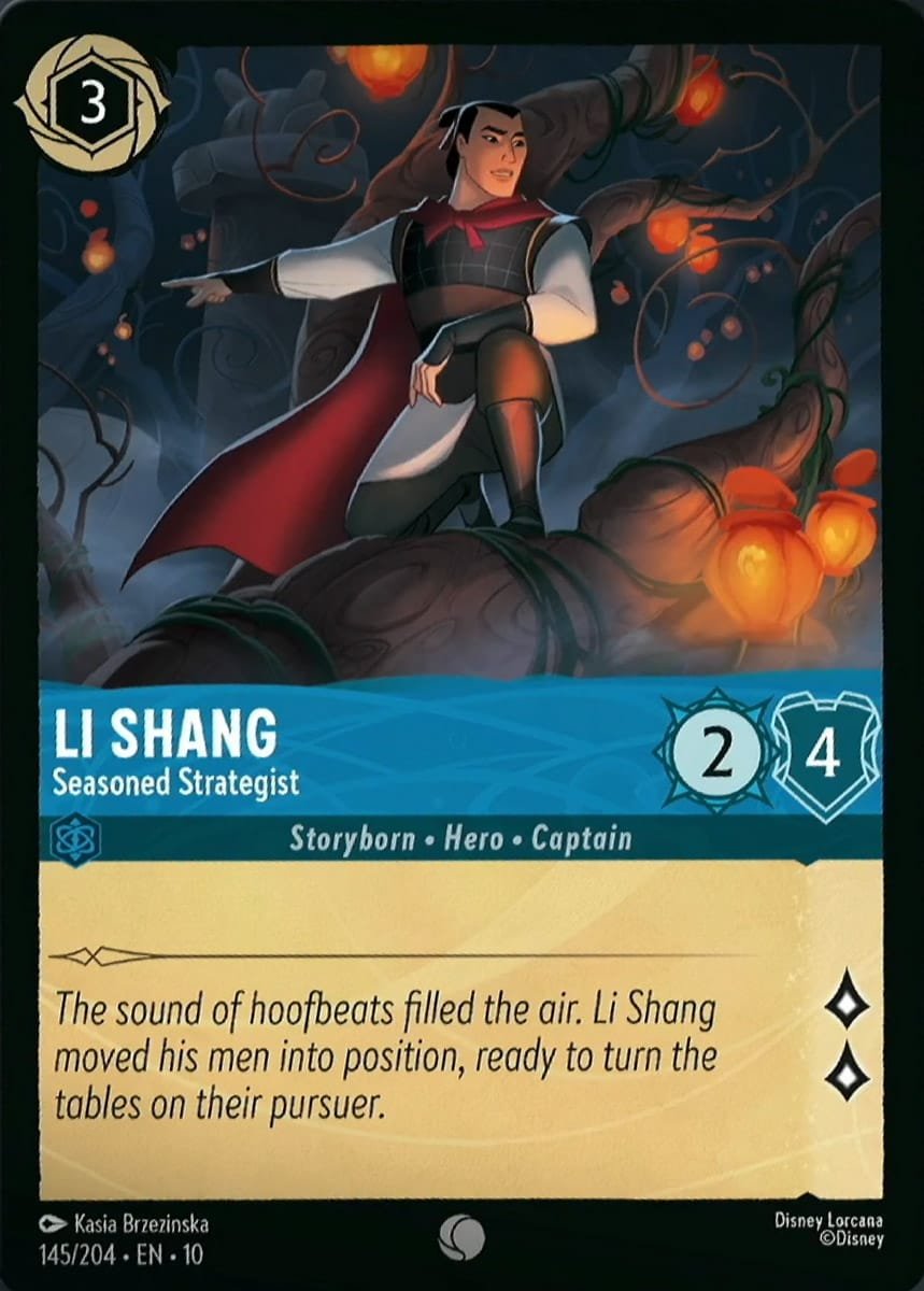 Disney Lorcana Li Shang Seasoned Strategist