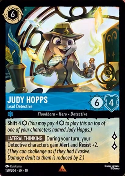 Disney Lorcana Judy Hopps Lead Detective