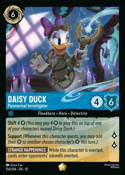 Disney Lorcana Daisy Duck Paranormal Investigator
