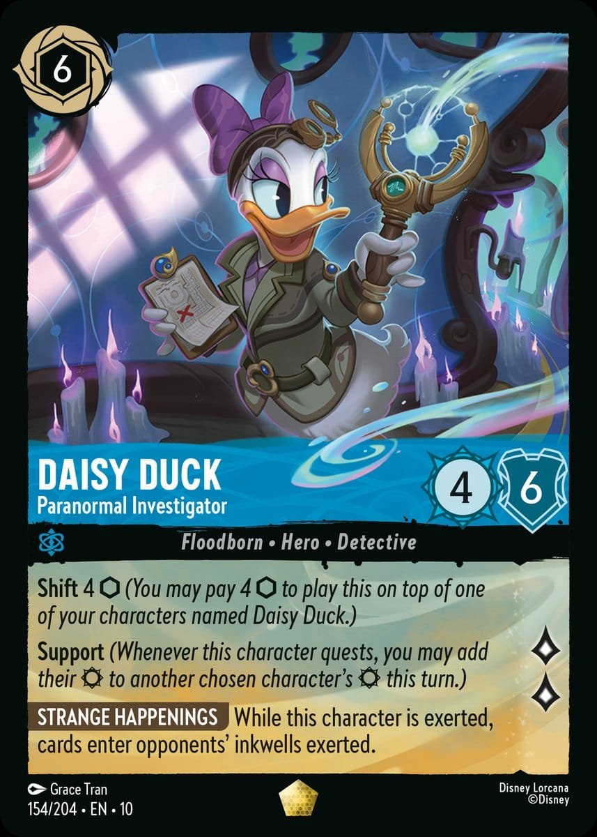 Disney Lorcana Daisy Duck Paranormal Investigator
