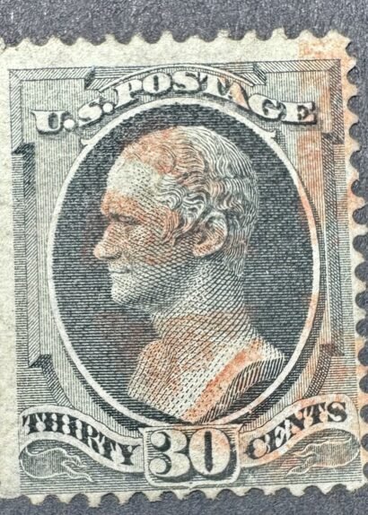 US #154 30¢ Hamilton Stamp
