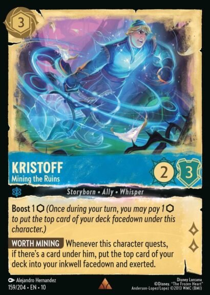 Disney Lorcana Kristoff Mining the Ruins