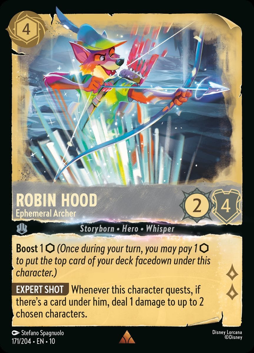 Disney Lorcana Robin Hood Ephemeral Archer