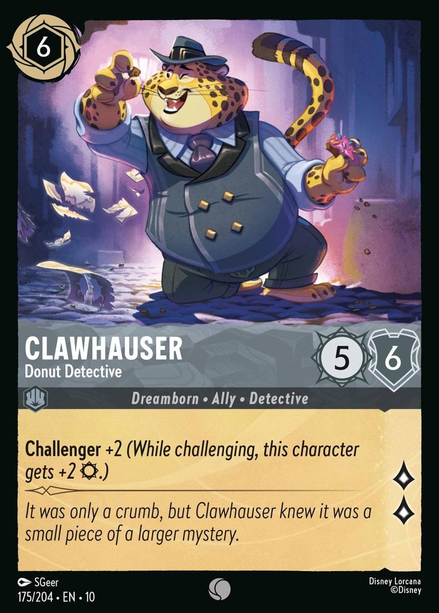 Disney Lorcana Clawhauser Donut Detective