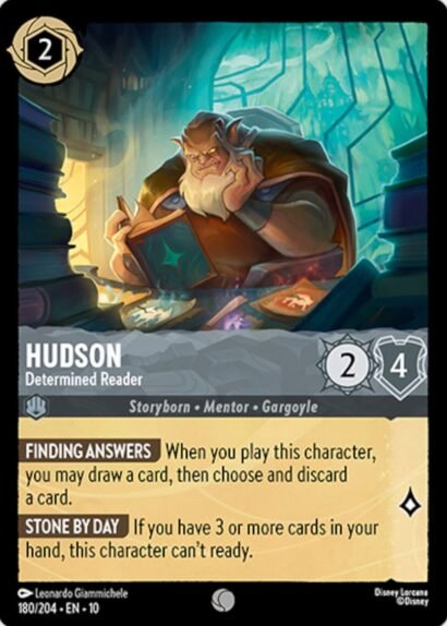 Disney Lorcana Hudson Determined Reader