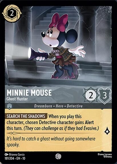 Disney Lorcana Minnie Mouse Ghost Hunter
