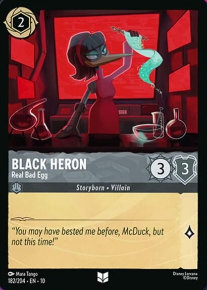 Disney Lorcana Black Heron Real Bad Egg