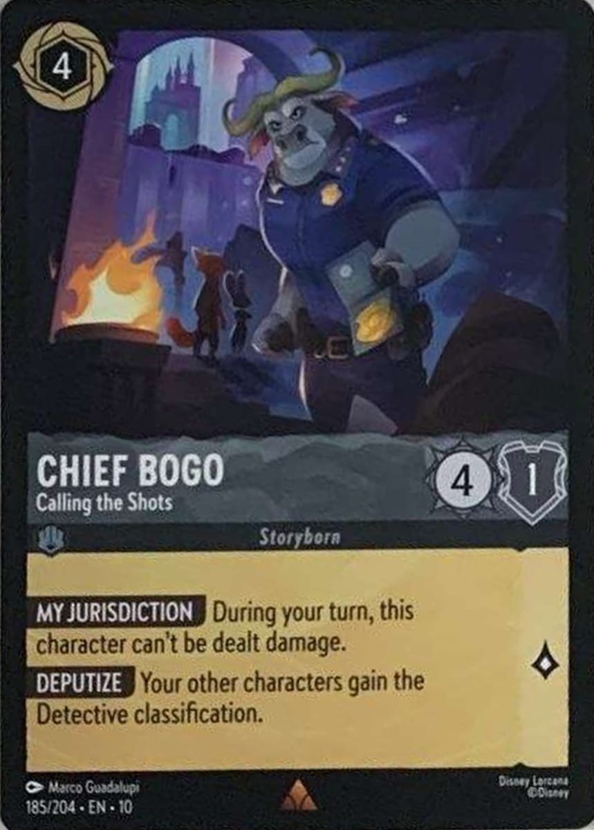 Disney Lorcana Chief Bogo Calling the Shots