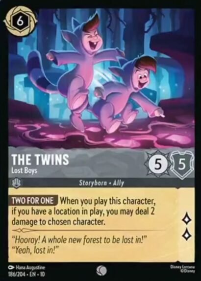 Disney Lorcana The Twins Lost Boys