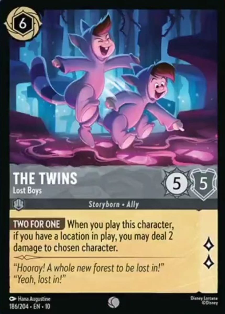 Disney Lorcana The Twins Lost Boys