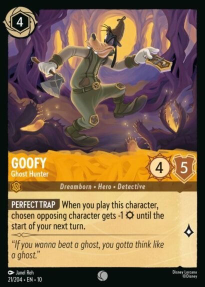 Disney Lorcana Goofy Ghost Hunter