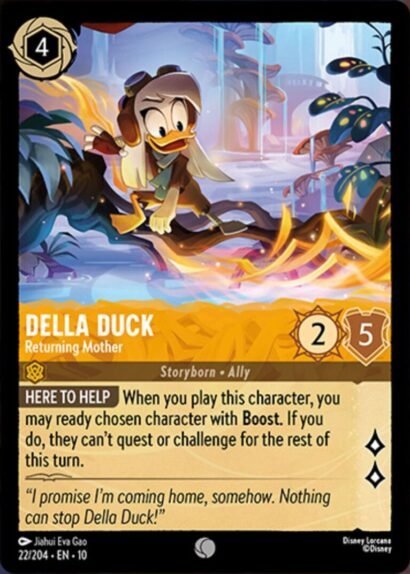 Disney Lorcana Della Duck Returning Mother