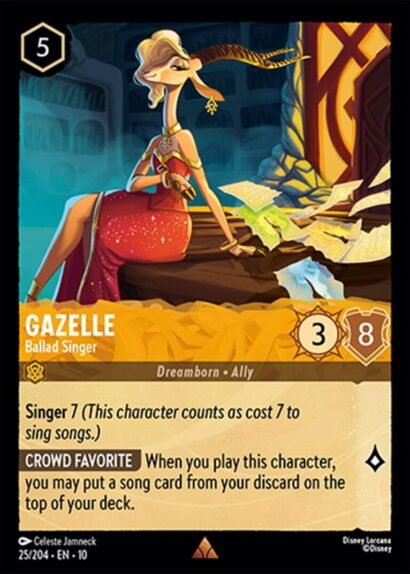 Disney Lorcana Gazelle Ballad Singer