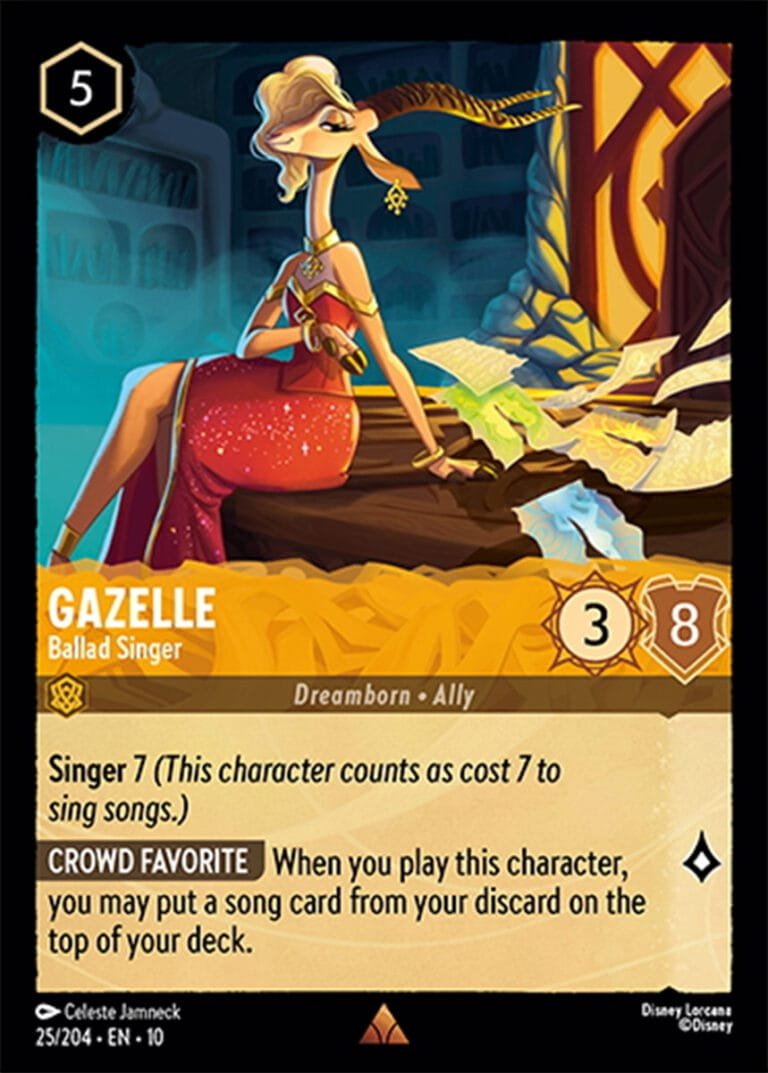 Disney Lorcana Gazelle Ballad Singer