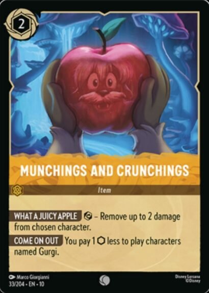 Disney Lorcana Munchings and Crunchings