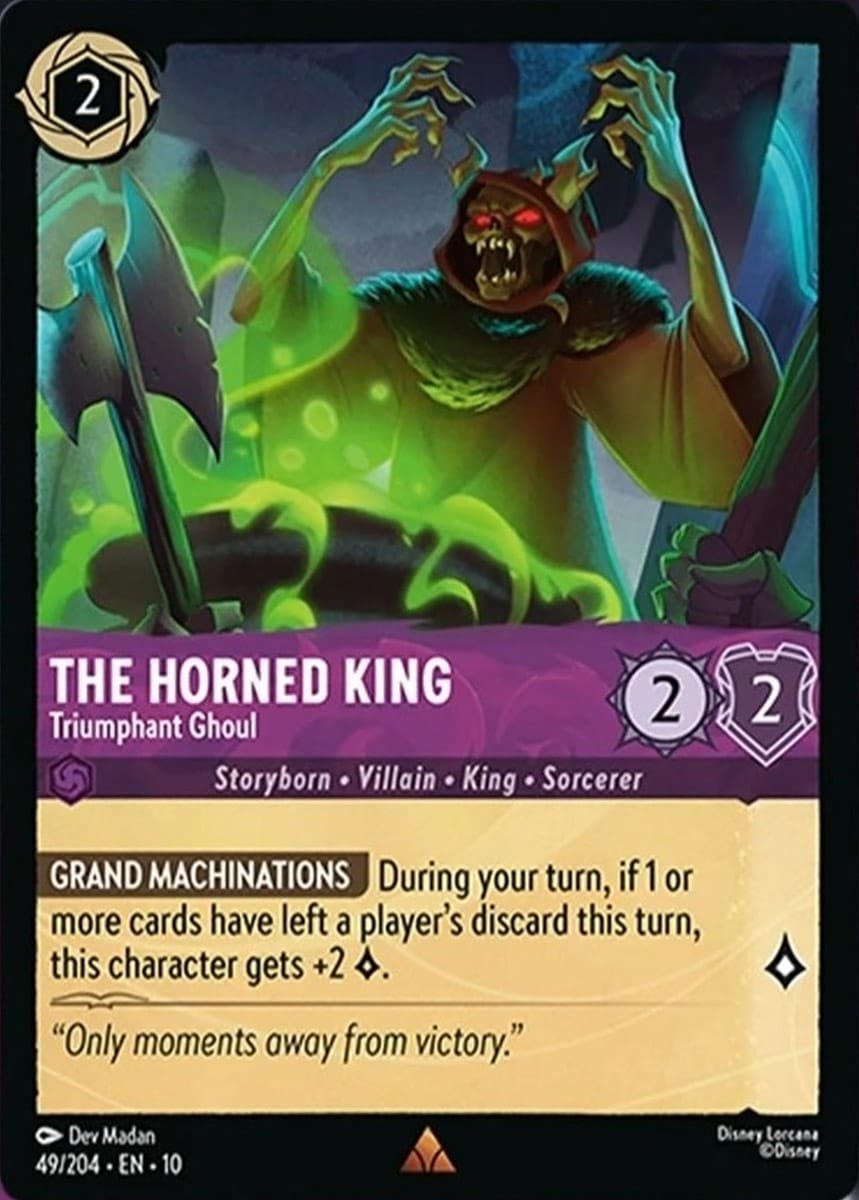 Disney Lorcana The Horned King Triumphant Ghoul