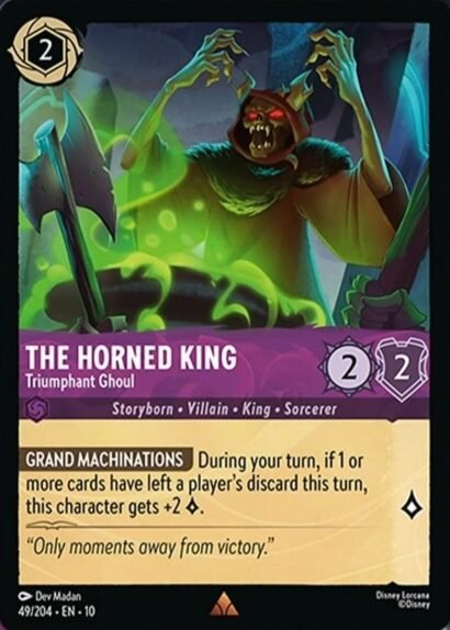 Disney Lorcana The Horned King Triumphant Ghoul