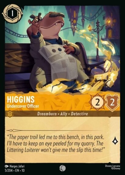 Disney Lorcana Higgins Undercover Officer