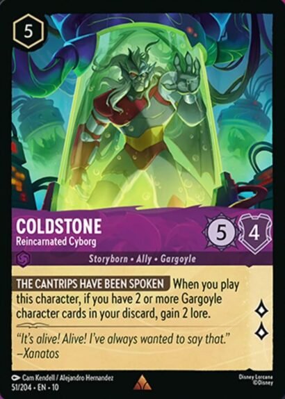 Disney Lorcana Coldstone Reincarnated Cyborg