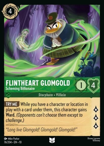 Disney Lorcana Flintheart Glomgold Scheming Billionaire