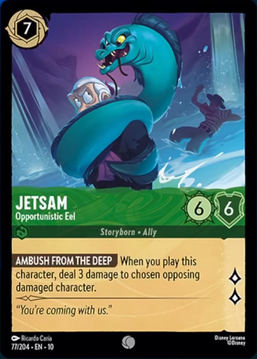 Disney Lorcana Jetsam Opportunistic Eel