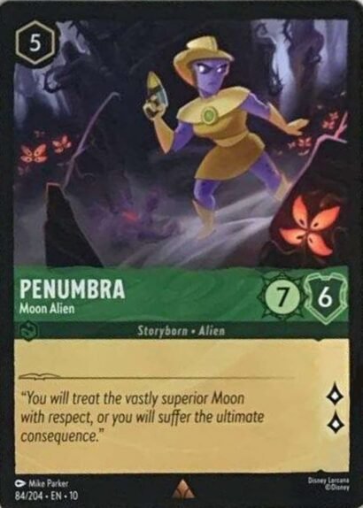 Disney Lorcana Penumbra Moon Alien