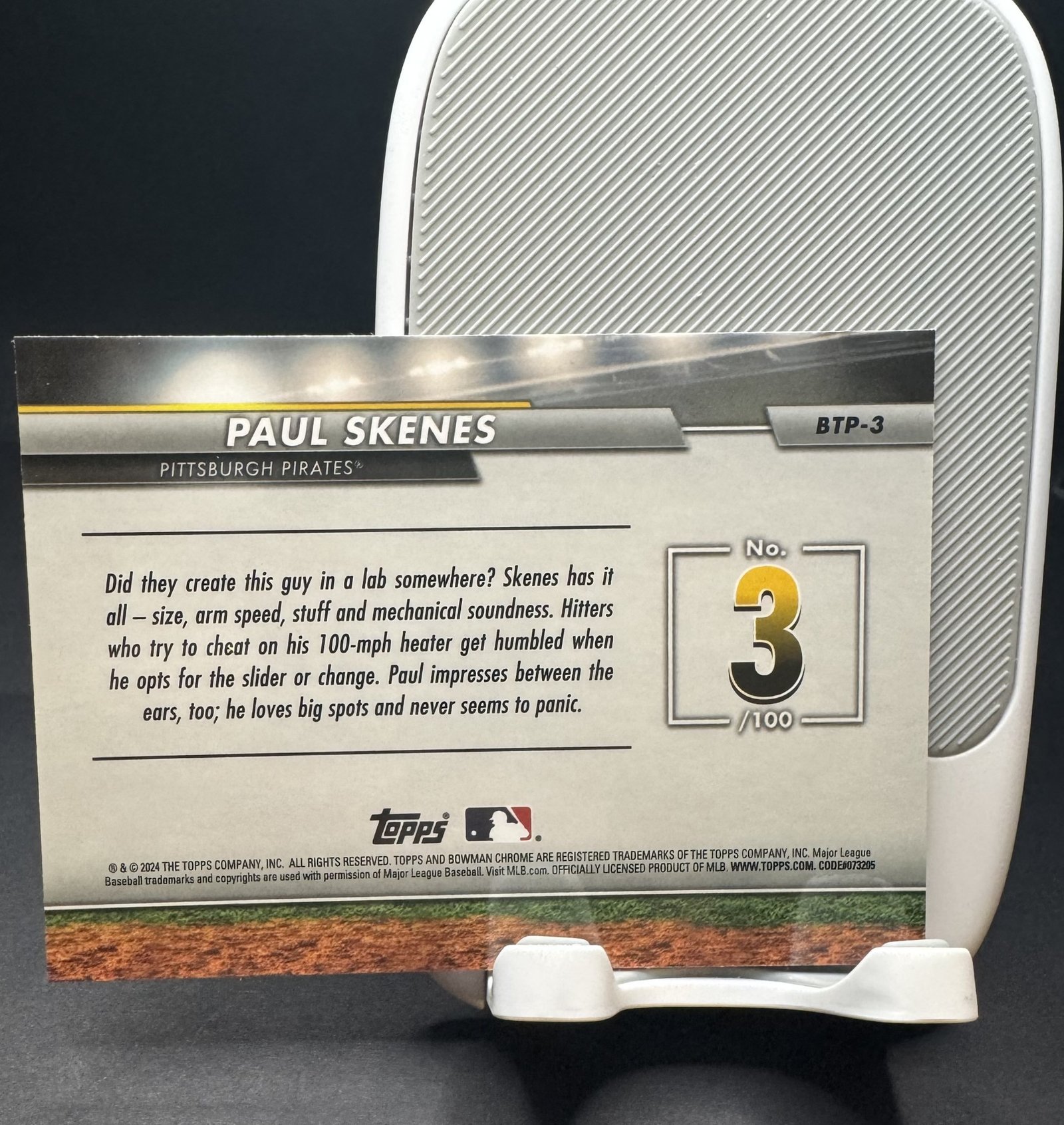 Paul Skenes Bowman Chrome Top 100 #3 - Image 2