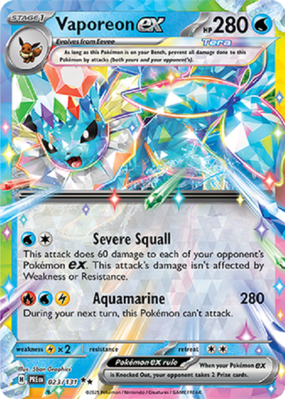 Pokémon Trading Card Game Vaporeon ex