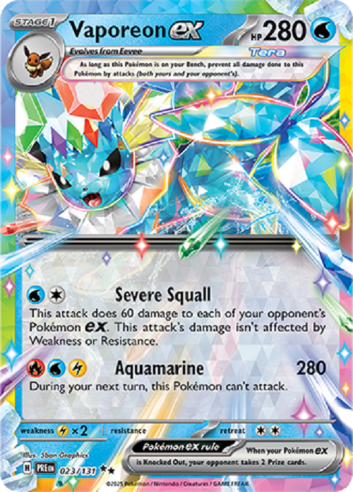 Pokémon Trading Card Game Vaporeon ex