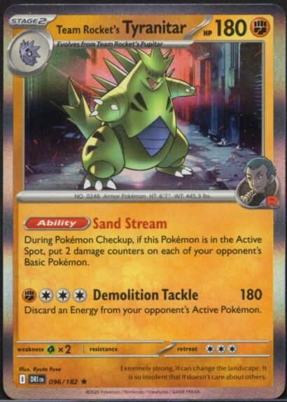 Pokémon Trading Card Game Team Rocket's Tyranitar