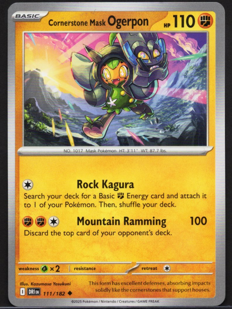 Pokémon Trading Card Game Cornerstone Mask Ogerpon