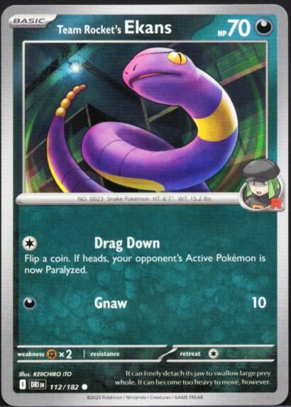 Pokémon Trading Card Game Team Rocket's Ekans