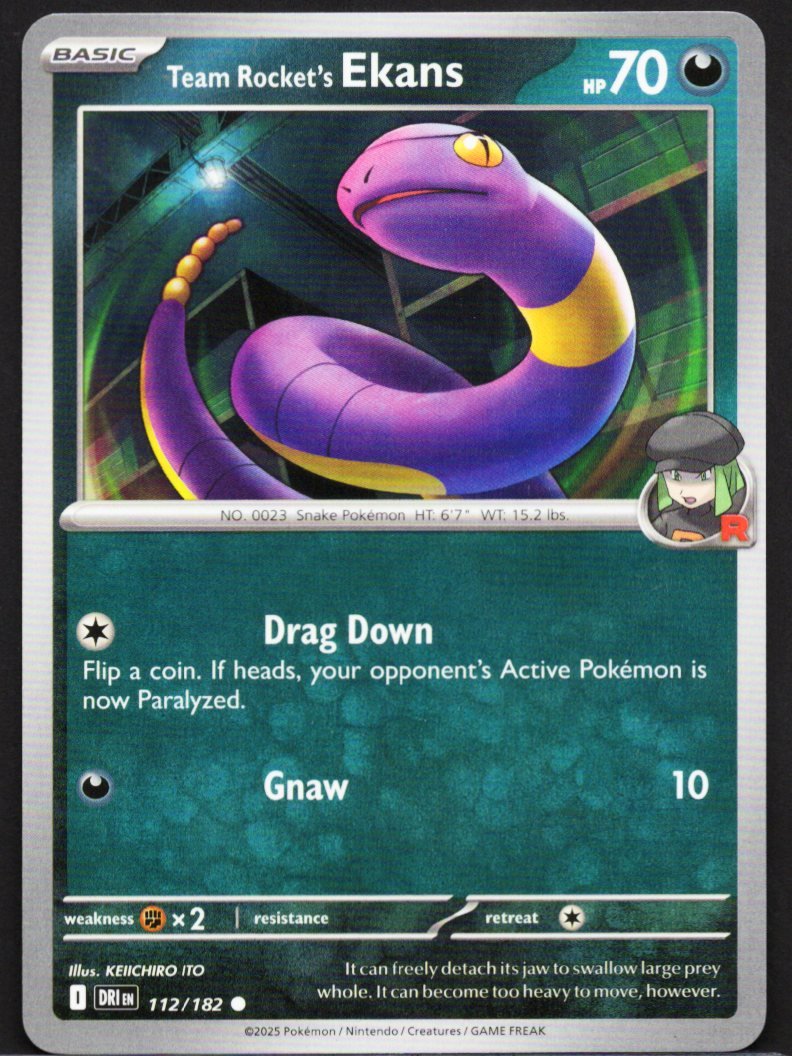 Pokémon Trading Card Game Team Rocket's Ekans